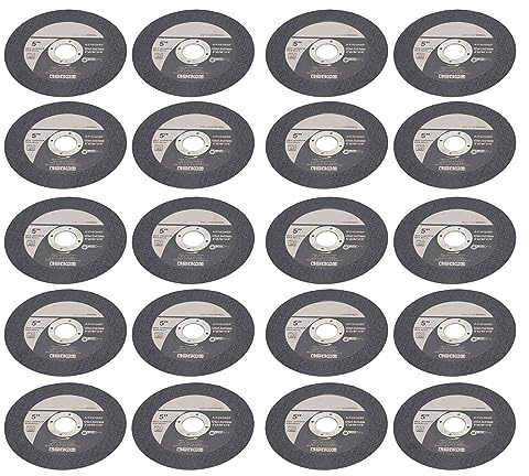FTVOGUE Disco da Taglio 20 Pezzi Disco da Taglio in Carborundum 125mm X 22mm da Smerigliatrice Angolare Ultra Sottile per di Metallo, Acciaio Inossidabile, Ferro, Plastica, per Officina e Uso