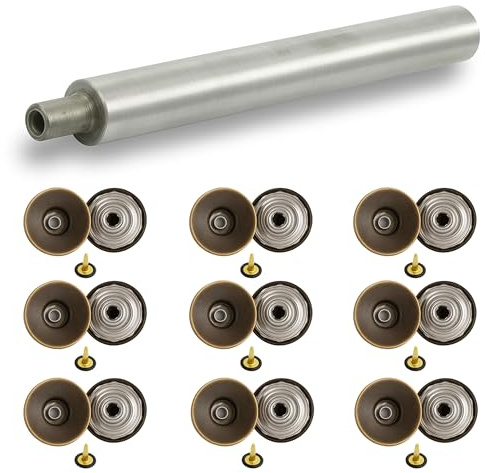 Trimming Shop Jeans Buttons 17mm Bronze 10 Pcs Fasteners Tool Clothing DIY | Crafted From Sturdy Brass For Long Lasting Everyday Wear Perfect For Denim Jackets And Skirts Repairs