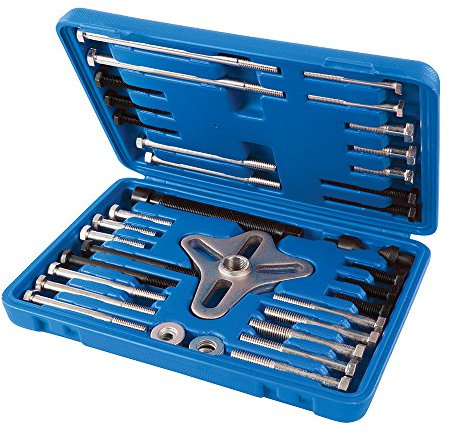 Silverline Harmonic Balancer Puller Set 46pce 40 - 93mm (515011), Silver