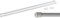 MAURER - Barra Visillo Extensible 36/64 cm. con Muelle Presion, Soportes y Ventosas (2 Piezas)