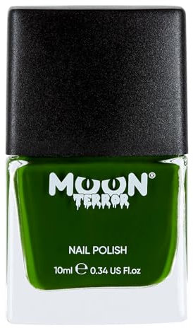 Halloween Nail Polish by Moon Terror | 10ml | Zombie Green | SFX Make up, Special effects Make up, Nail Varnish