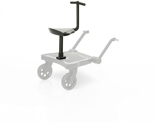 Set ABC Design Trittbrett Kiddie Ride On 2 mit Blaubär Stoffwindel | Mitfahrbrett universal passend | Rollbrett für Kinderwagen Buggy bis 20 kg