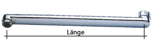 S-Auslauf Auslauf für Wand-Armaturen chrom - 3/4 Anschluss 250 mm P