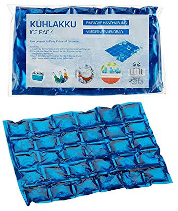 Cepewa 12er Set Kühlakku flexibel Kühltasche Kühlelemente Kühlbox Iceakku Camping (1 x 12er Set Kühlakkus)