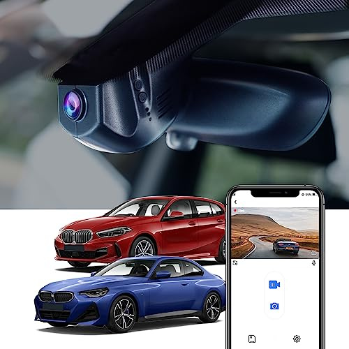 Fitcamx Dashcam 4K Geeignet für BMW 1 Series (F40 F20 F21)& 2 Series (G42 F22 F23)(HD2-6014), OEM Autokamera 2160P UHD Video WiFi, Loop-Aufnahme, G-Sensor, WDR Dashcam mit akku, Plug&Play, 64GB Karte