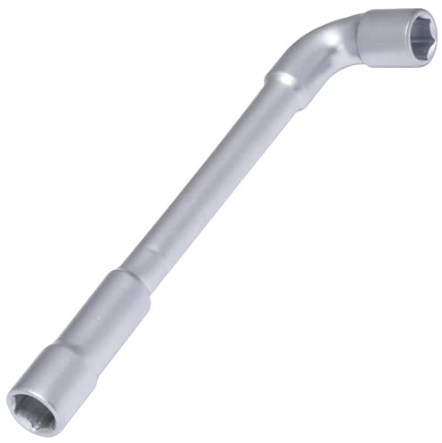 AERZETIX C68497 Clé à pipe débouchée 8 mm à 6 pans | 118x27x12 mm, Accessoire auto serrage assemblage desserrage, Couleur argent