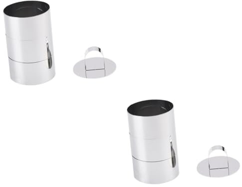 2 Sätze 4Tlg käseformen obstschneider plätzchen dosen plätzchendose kuchenplatten runder Mousseausstecher Mousse-Kuchenform Backform in 3 Größen handhaben Cutter Mousse-Kreis