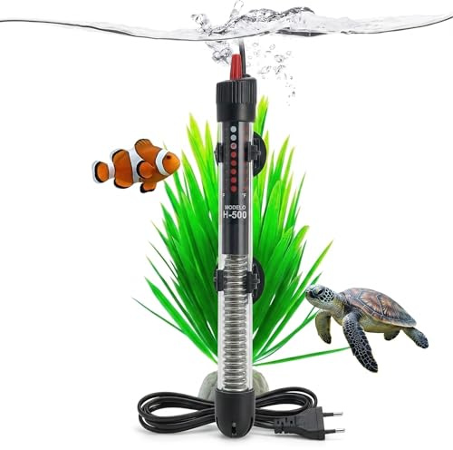 Aquarienheizer, 30 l, 25 W, Wasserpflanze, wasserdicht, geeignet für Wasserschildkröten und Fischteile, Schildkrötenheizung, Aquariumheizung, sicheres Quarzglas (20-34 °C)