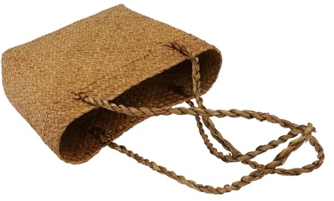 LIFKOME bandolera de ratán bolso de de verano bolso tejido bolsa de playa cesta bolsa de tejido de mujer bolso de playa rural bolsa de hermano mimbre viajar Bolsa de la compra