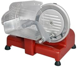 KITCHENCHEF Trancheuse Electrique 110W Italienne Corps en fonte d'alu Lame 19,5cm Chariot 18X15,5cm