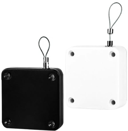 AQXYQAZZ Chiudiporta a filo for uso domestico, ritorno automatico della porta della camera da letto, molla semplice for staffa(White - 500 pull)