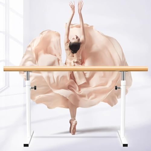 jiajulashou123 Ballettstange Freistehend Höhenverstellbare Ballettstange für Zuhause rutschfest Strapazierfähig Tanzstange Balletstange Mobil (Length:180CM)