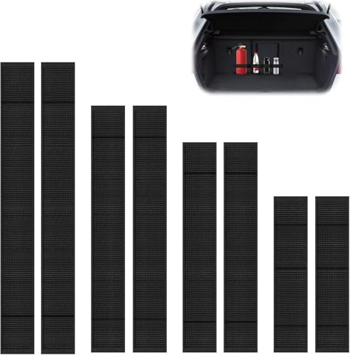 Car Boot Organizer with 8 Elastic Straps - Black Fixing Belts for Cars, Trucks & Vans - Boot Tidy 0904