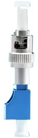 Adattatore LC-ST 2 Pezzi SM MM Giunto Femmina-Maschio Accoppiatore Ibrido LC-ST connettore in Fibra Ottica Personalizzazione multimodale monomodale(LC Female-ST Male)