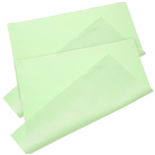 Lurrose 2pcs Silver Polishing Cloth Jewelry Cleaning Cloth Microfiber 30x30cm for Silverware Care Household Use Random Color