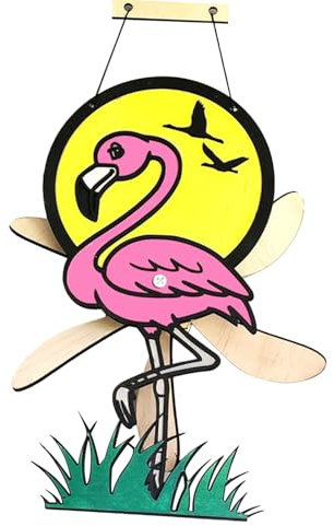 Spinner de Vent Animal drôle, Spinner à Vent d'animaux en Bois Cartoon
