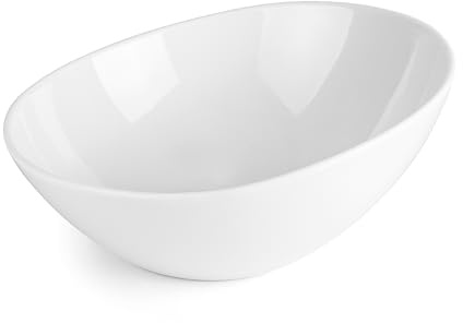 LACOR - 63291 Schüssel, schräg, Classic, Melamin, BPA-frei, spülmaschinenfest, stapelbar, Ø 25 cm, weiß