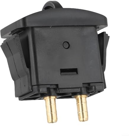 Interruttore pneumatico a molla pneumatica, valvola di attivazione per controllo dell'altezza di strada, camion, sospensioni per guida stabile e confortevole, montaggio semplice, 46 x 25 mm, nero