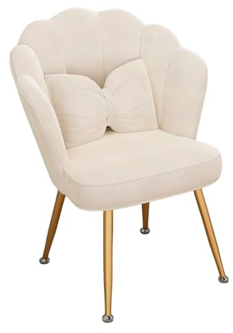 Fauteuil en velours en forme de coquille, chaise de salon confortable pour salon, salle à manger, relaxation, coin lecture, décoration de chambre à coucher, chaise d'appoint élégante (A3)