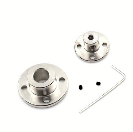 Accouplement à bride rigide, Accouplement d'arbre à bride et support d'arbre de guidage en acier, plusieurs tailles, accessoires de bricolage(A 6mm)