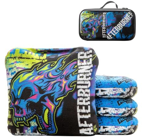 Afterburner - Sacs à cornhole ACL COMP - American Cornhole League - 1 x 4 sacs de cornhole (bleu)