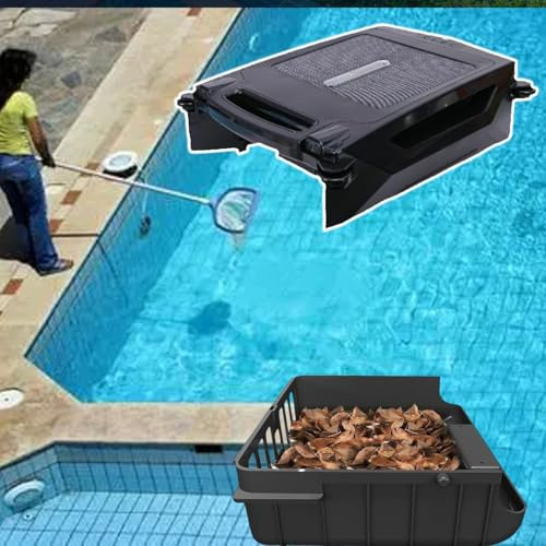 coyrugky Skimmer Solar Robot para Piscinas – Doble opción de Carga (Sol/batería), Cesta de Skimmer de 3.4L, Funcionamiento 24/7 sin supervisión