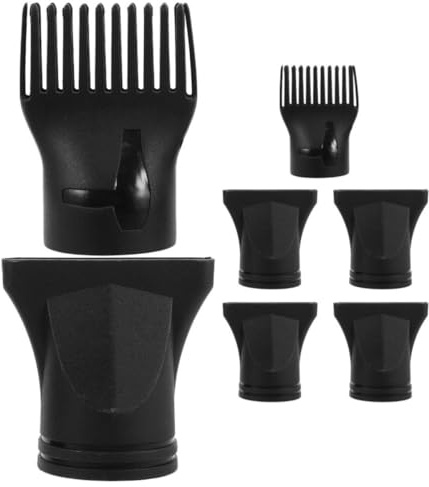 OATIPHO 7 Pezzi Ugello per Asciugacapelli in Plastica Nero, Concentratore Stretto a Becco D'anatra per Asciugatura Rapida e Styling Versatile, per Impiego Professionale e Personale