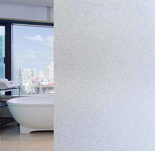 Arthome mattierte Fensterfolie Statisch haftendes Gla Fensteraufkleber Nicht klebend Anti-UV undurchsichtige Folie Vinyl Ideal für Wohnzimmer Bad Schlafzimmer Küche Büro 60x254cm