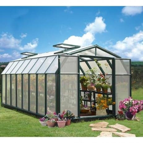 Canopia Serre de Jardin en Polycarbonate Rion Hobby Gardener 13,72 m², Ancrage au Sol Non