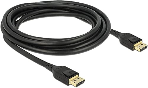 Delock Kabel Displayport 1.4 8K 60Hz, DP 8K Zertifiziert (Ultra HD 2), 4K @ 240hz, DP Kabel für Gaming Monitor, Gaming Grafikkarte 3 m