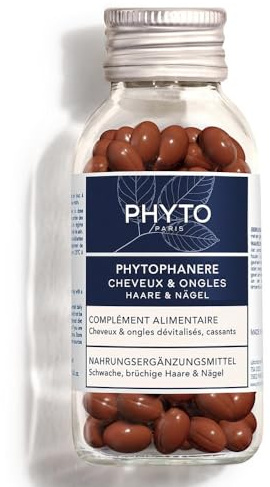 Phyto Phytophanere Complément alimentaire pour cheveux et ongles, 4 mois de traitement, 120 + 120 capsules