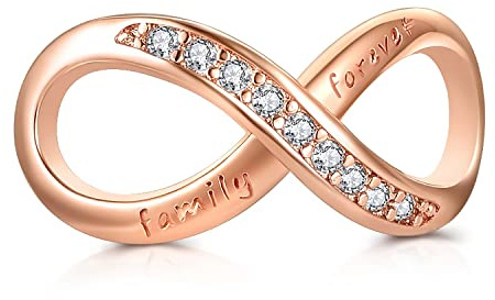 Charm Anhänger Neu 2024 MariaFonte Infinity Silber 925 Roségold Original Angebot Perlen Armband Günstig Mama Kompatibel Glücksbringer Herz Familie Frau Weihnachten Mädel Geburtstag Hochzeitstag