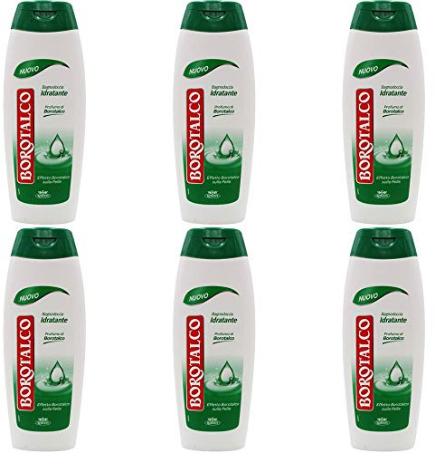 Borotalco:Original Borotalco Duft, für Badewanne und Dusche, 500 ml, 6 Stück
