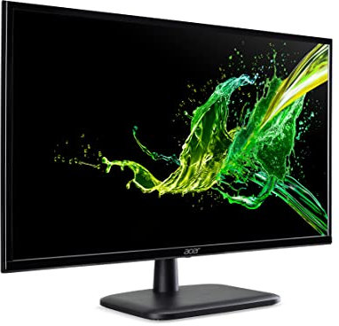 Acer EK240YCbi Moniteur pour PC 23,8, écran VA Full HD, 75 Hz, 5 ms, 16:9, FreeSync, VGA, HDMI 1.4, Lum 250 CD/m2, Audio Out, câble HDMI Inclus