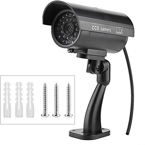 Fake Surveillance Camera,Dummy CCTV Camera Dummy Camera Fake Outdoor Indoor Weatherproof Fake Surveillance Camera Fake Flashing LED Fake Security Camera Camera for Indoor & Outdoor