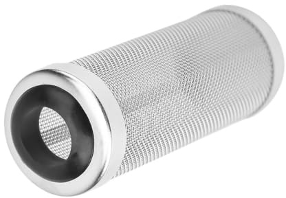 12mm Aquarium Netzfilter, 6,8x2,5cm / 2,7x1 Zoll Rostfreier Stahl Krabbenfilterschutz Einlass und Auslassrohrfilter Aquarium Maschennetz Filterschutz Schutzabdeckung Zubehör für Fische und Garnelen