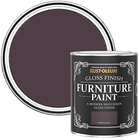 Rust-Oleum Dark Purple Furniture & Skirting Board Paint in Gloss Finish - Mulberry Street 750ml