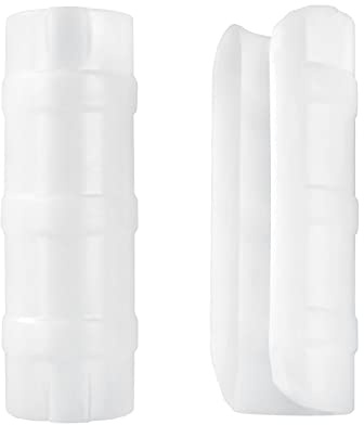 50 PCS 1 inch Greenhouse Clamps Clips White ABS Snap Clamp Tube Clip Garden Buildings Tube Clip for Greenhouse Film, Sunshade Nets, Frame Shelters (Inner dia: 1 in & Outer dia: 1.26 in)