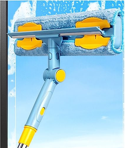YXXSDP Limpiacristales Limpiador de Ventanas Kits De Pértigas Limpiacristales para El Hogar, 2 En 1 Multifuncional 7-30 Pies Equipo De Limpieza De Ventanas Limpia Cristales con Escobilla De Goma