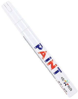 1 unids blanco impermeable coche rueda neumático grasa marca pluma hasta goma permanente pluma metal Q1M1 pintura pintura graffiti marcador neumático