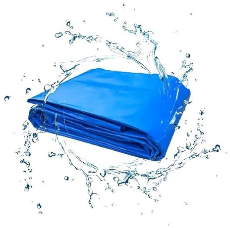 GZHERVICES Poolmembran-Teichfolie, Robuste, Flexible Teichfolie, Undurchlässige Folie, Für Fischteiche, Wasserfälle, Wasserspiele, Gartenbrunnen (Farbe : Blau, Größe : 3x4m)