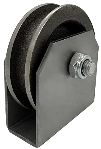 Drahtseilrolle 60mm Rolle mit Halter Anschweiß Umlenkrolle Seilrolle Flaschenzug