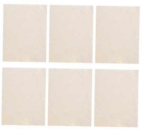 Tofficu Pottery Smoothing Chamois Cloth Set 6pcs 15x20cm Pre-Cut Clay Tool for DIY Ceramics Artists Craft Pottery Rim Finishing Clay Modeling Supplies for Art Studio Use