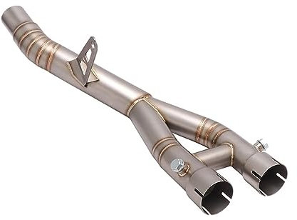 GXSAI Schalldämpfer Auspuffrohr Motorrad-Auspuff-Entweichungssystem In Der Nähe des Verbindungsrohr-Lösch-Eliminators Verbessert Für YZF R1 Für MT-10 Für MT10 Für FZ-10 2015-2021