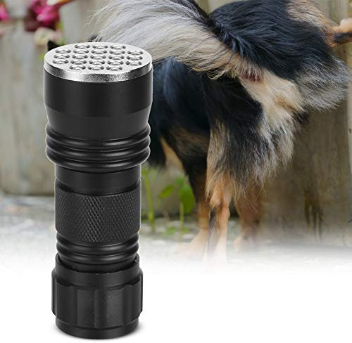 Naroote UV-Taschenlampe, UV-Licht, Mini-Taschenlampe, Urinlicht-Detektor, 21 LED-Taschenlampe, Ultraviolettes Haustier-Urin-Detektor-Licht für Hund und Katze (Ohne Schweifriemen)