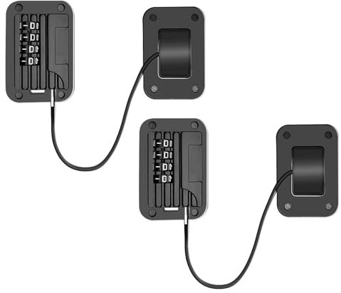 2 Pcs Password Fridge Lock, Child Safety Cabinet Locks, Cupboard Lock with 3M Strong Adhesive, Safety Refrigerator Lock, Cabinets Refrigerator Lock for Drawer Cabinet Cupboard Windows