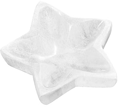 NKlaus Selenit selenit schale 9 cm Stern Handgefertigte Reinigung, 1 Stück