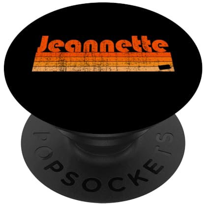 Jeannette, style rétro des années 80 de Pennsylvanie PopSockets PopGrip Adhésif