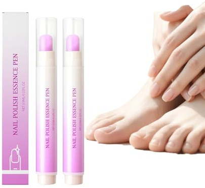 Lot de 2 crayons de soin pour les ongles - Huile pour enlever les cuticules - Pour hydrater, renforcer, éclaircir et réparer les ongles secs et endommagés - Améliore le toucher rugueux - Plus lisse