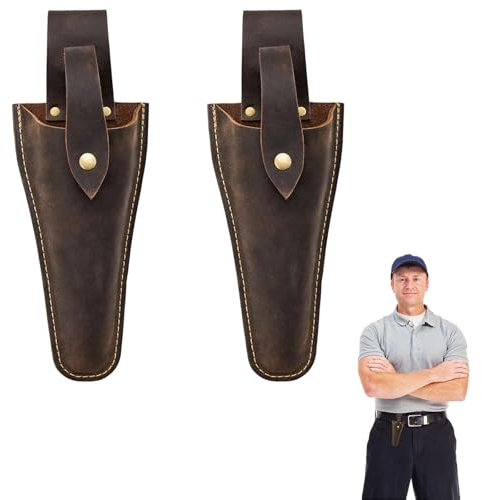 2 PCS Secateurs Holster, Gardening Tool Holster, Leather Sheath Pouch, Garden Pruner and Scissor Pouch, for Pruners Shears Scissors, Outdoor Work Gifts for Gardeners Farmers Dad's Gift